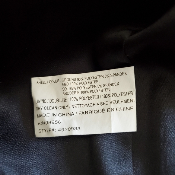 Shoshanna Jamie Sequined Strapless Black Cocktail Mini Dress NWT Size 12 - Picture 16 of 16